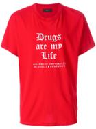 Amiri Drugs Are My Life T-shirt - Red