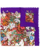 Gucci Flora Tiger Printed Scarf - Multicolour
