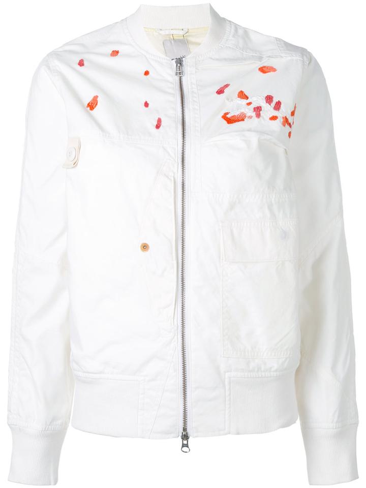 Embroidery Bomber - Women - Cotton/nylon - 10, White, Cotton/nylon, Maharishi