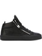 Giuseppe Zanotti Design Kriss Hi-top Sneakers, Women's, Size: 37.5, Black, Leather/rubber