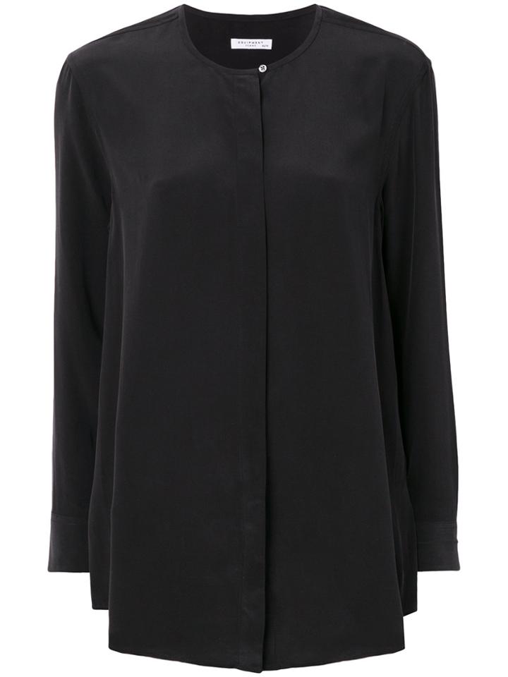 Equipment Button Up Blouse - Black