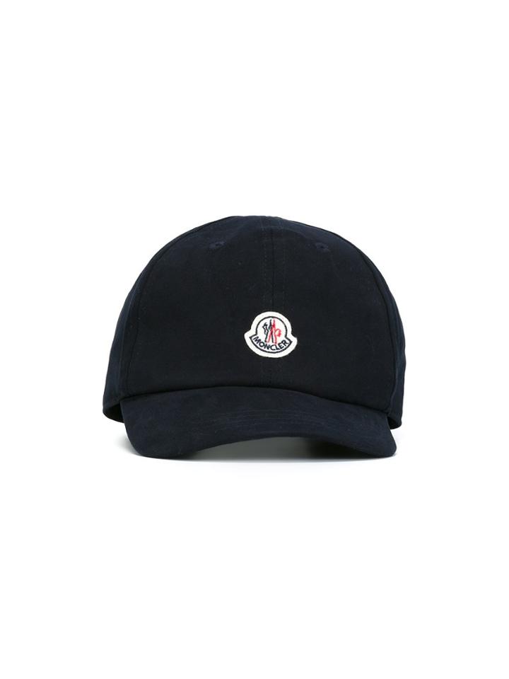 Moncler Kids Logo Patch Cap - Blue
