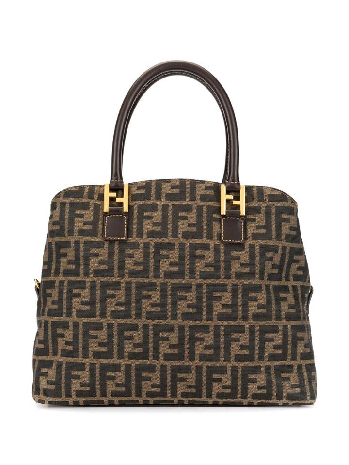 Fendi Pre-owned Zucca Logos Hand Bag - Brown