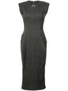 Rick Owens Fitted Dress, Women's, Size: 38, Grey, Linen/flax/polyester/spandex/elastane