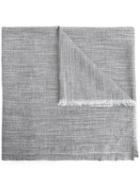 Cerruti 1881 - Wrap Scarf - Men - Cotton/linen/flax - One Size, Grey, Cotton/linen/flax
