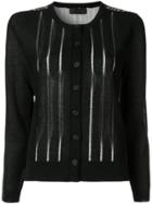 Anteprima Lace Panels Cardigan - Black