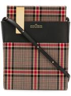 Rokh Checked Crossbody Bag - Brown