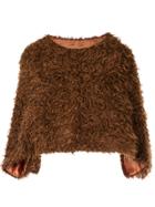 Zambesi Queenie Faux Fur Sweater - Brown