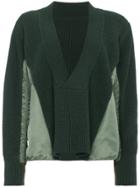 Sacai Ma 1 Knitted Wool Sweater - Green