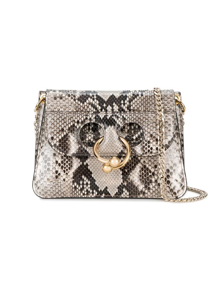 J.w.anderson - Mini Pierce Cross-body Bag - Women - Python Skin - One Size, Nude/neutrals, Python Skin