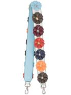 Fendi - Floral Studded Bag Strap - Women - Leather - One Size, White, Leather