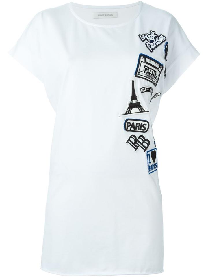 Pierre Balmain Embroidered Patch T-shirt