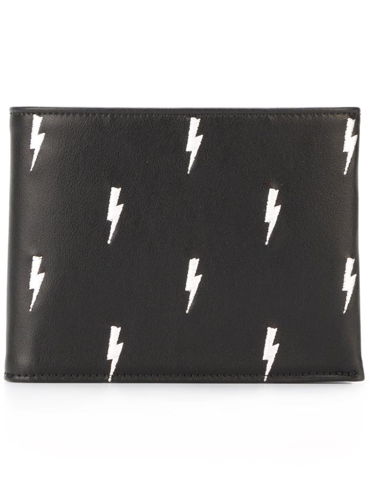 Neil Barrett Thunder Billfold Wallet - Black
