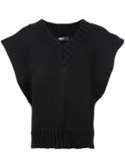 Yang Li Sleeveless Knitted Top - Black