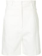 Jil Sander High-waisted Shorts - White