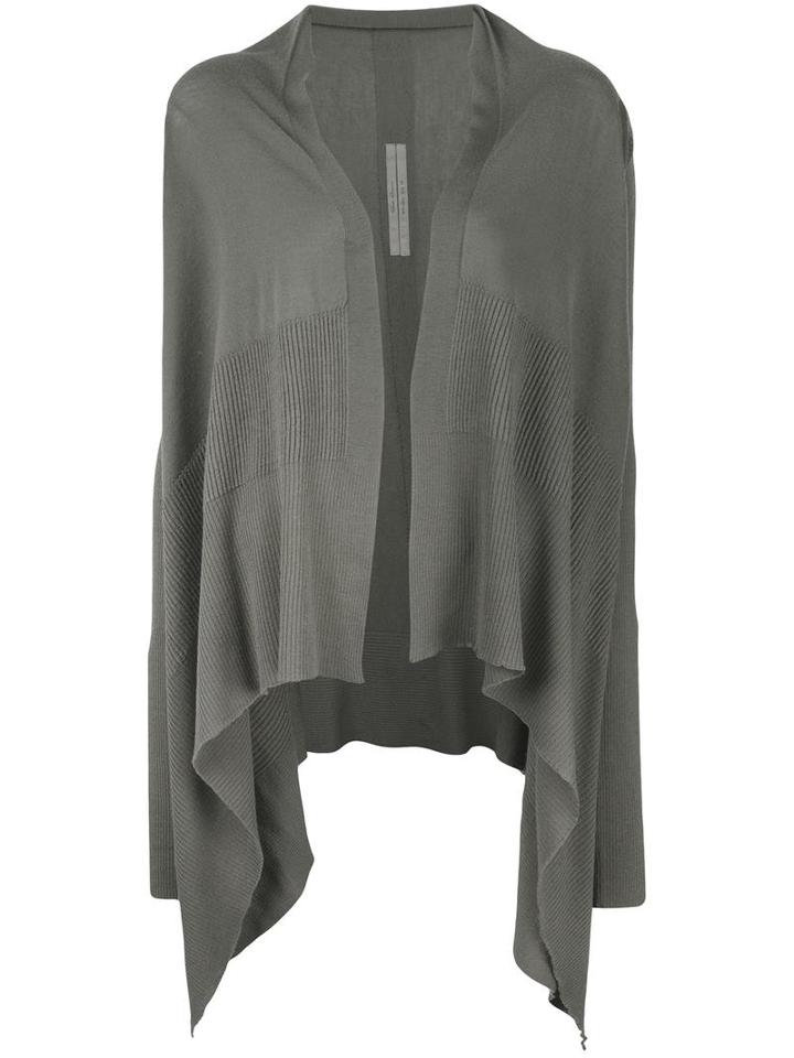 Rick Owens Medium Wrap Cardigan, Women's, Grey, Wool