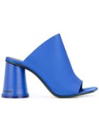 Mm6 Maison Margiela Block Heel Mule Sandals - Blue