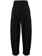 Givenchy Wide Leg High Waisted Trousers - Black
