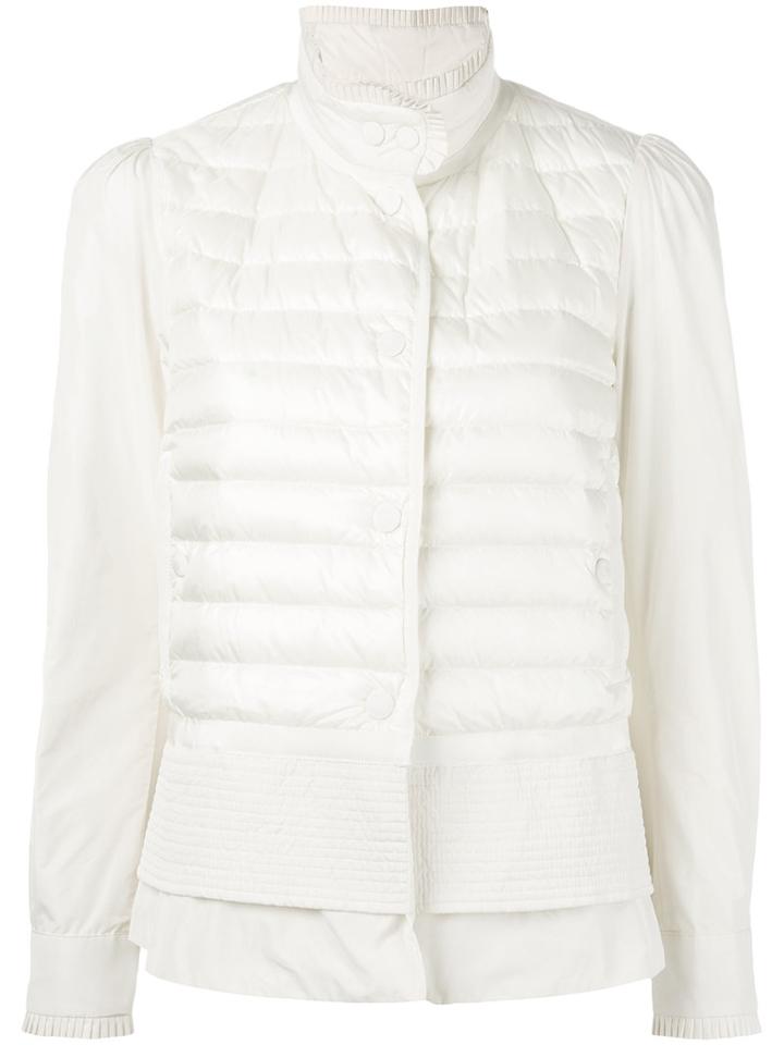 Moncler - Cereste Padded Jacket - Women - Feather Down/polyamide/polyester - 2, Nude/neutrals, Feather Down/polyamide/polyester