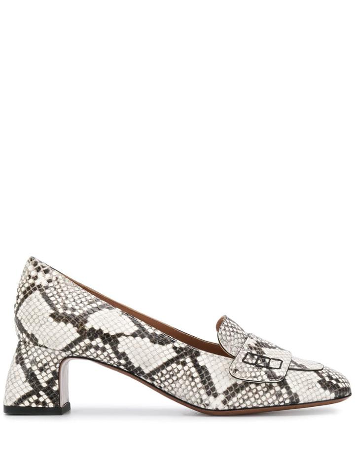 L'autre Chose Snakeskin Pumps - Neutrals