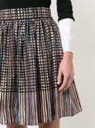 Paule Ka Pleated Print Skirt - Multicolour