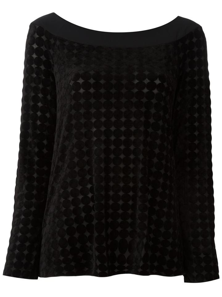 Armani Collezioni Velvet Circle Blouse