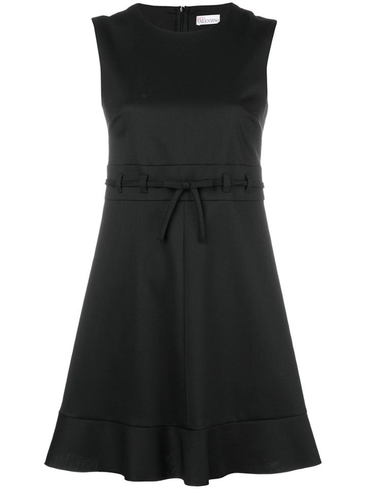 Red Valentino Ruffled Short Dress - Black