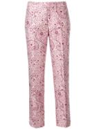 Giambattista Valli Floral Jacquard Trousers - Pink