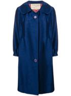 Lanvin Vintage 1959 Loose Midi Coat - Blue