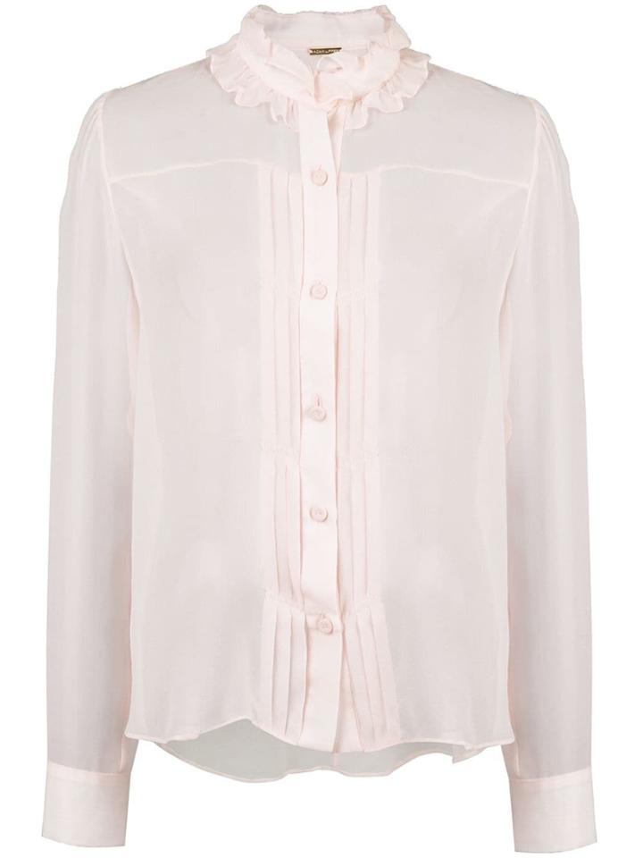 Adam Lippes Pleated Front Blouse - Pink