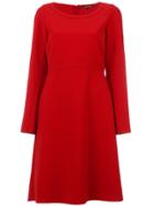 Luisa Cerano Fit And Flare Dress - Red