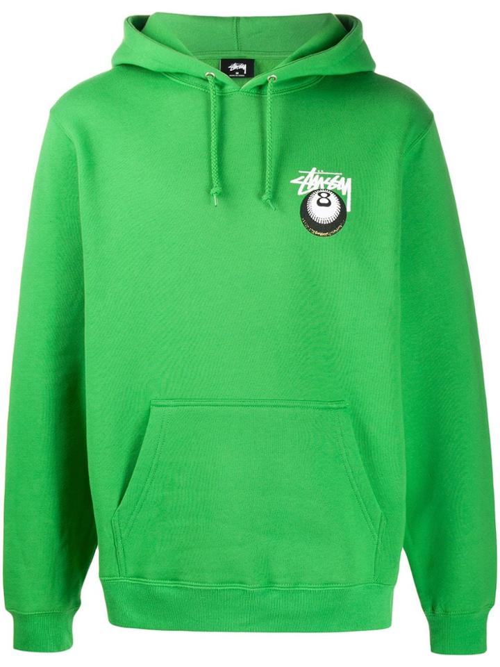 Stussy Printed Logo Hoodie - Green