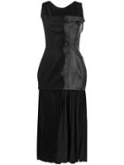 Yohji Yamamoto Panelled Bodice Dress - Black