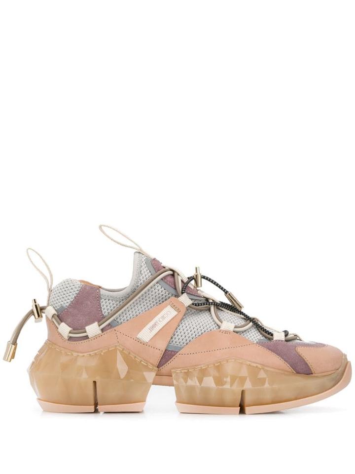 Jimmy Choo Diamond Trail Sneakers - Neutrals