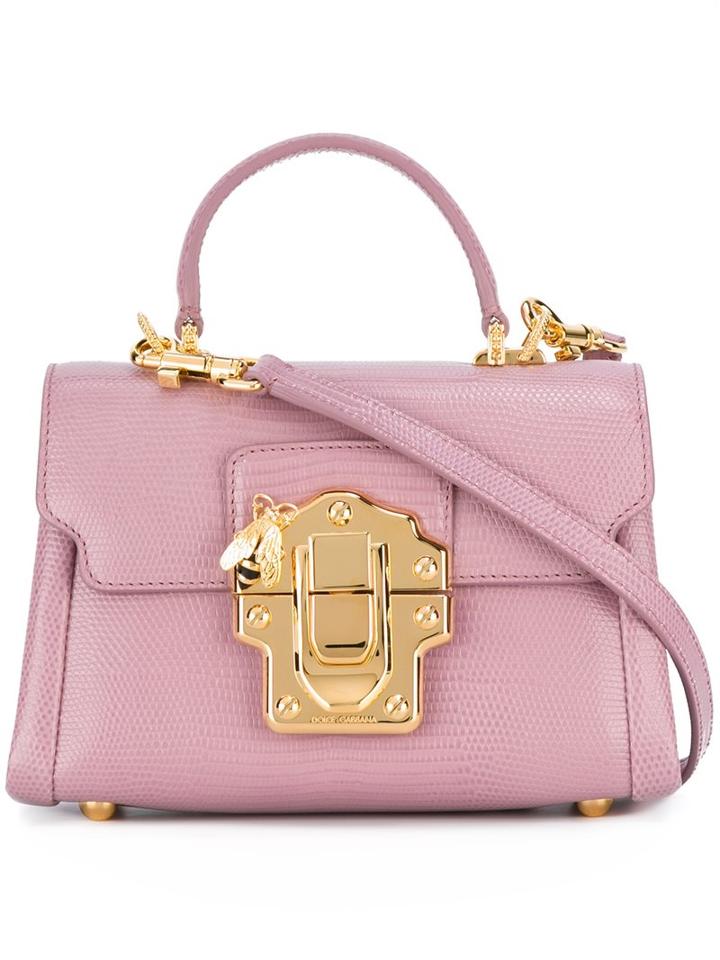 Dolce & Gabbana Mini 'lucia' Tote, Women's, Pink/purple