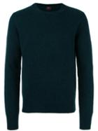 Mp Massimo Piombo Shetland Wool Sweater, Men's, Size: Medium, Green, Virgin Wool