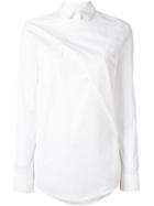 Chalayan Triangle Overlay Shirt, Women's, Size: 46, White, Cotton