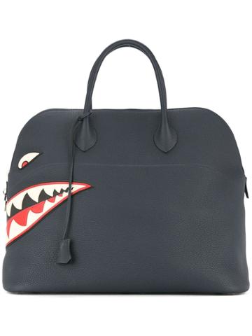 Hermès Vintage Hermès Boldie Shark 45 Tote Bag - Blue