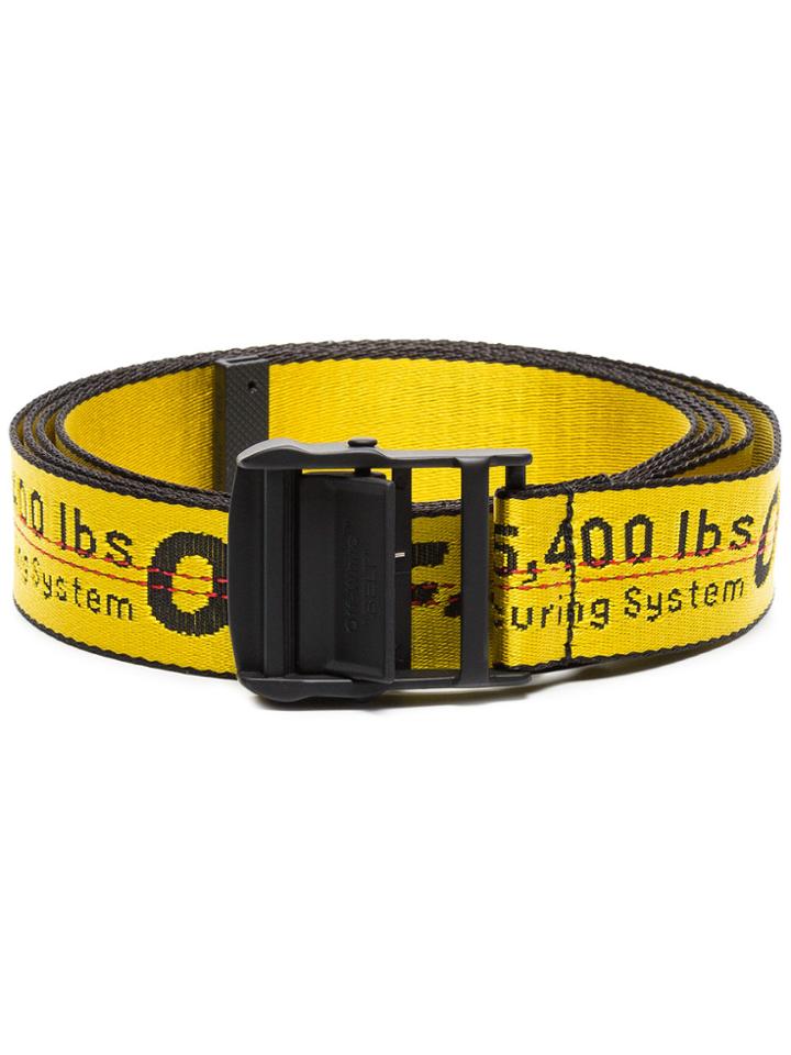 Off-white Yellow And Black Industrial Belt - Yellow & Orange