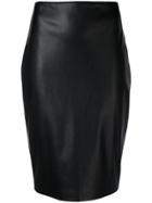 Liu Jo Panelled Pencil Skirt - Black