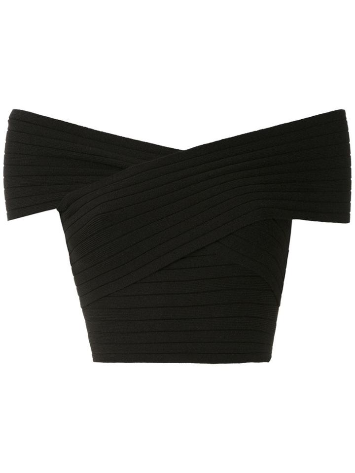 Andrea Bogosian Pacheco Knit Cropped Top - Black