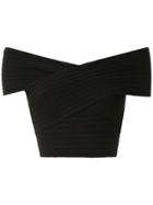 Andrea Bogosian Pacheco Knit Cropped Top - Black