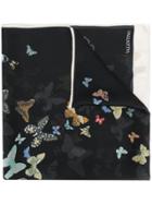 Valentino Butterfly Print Stole - Black