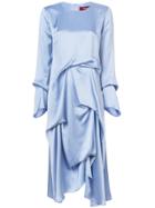 Sies Marjan Ruched Detail Dress - Blue