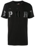 Plein Sport Patent Logo Plaque T-shirt - Black