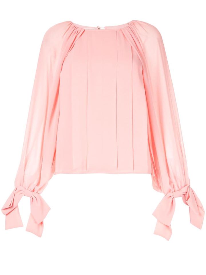 Edward Achour Paris Bow Cuff Blouse - Pink