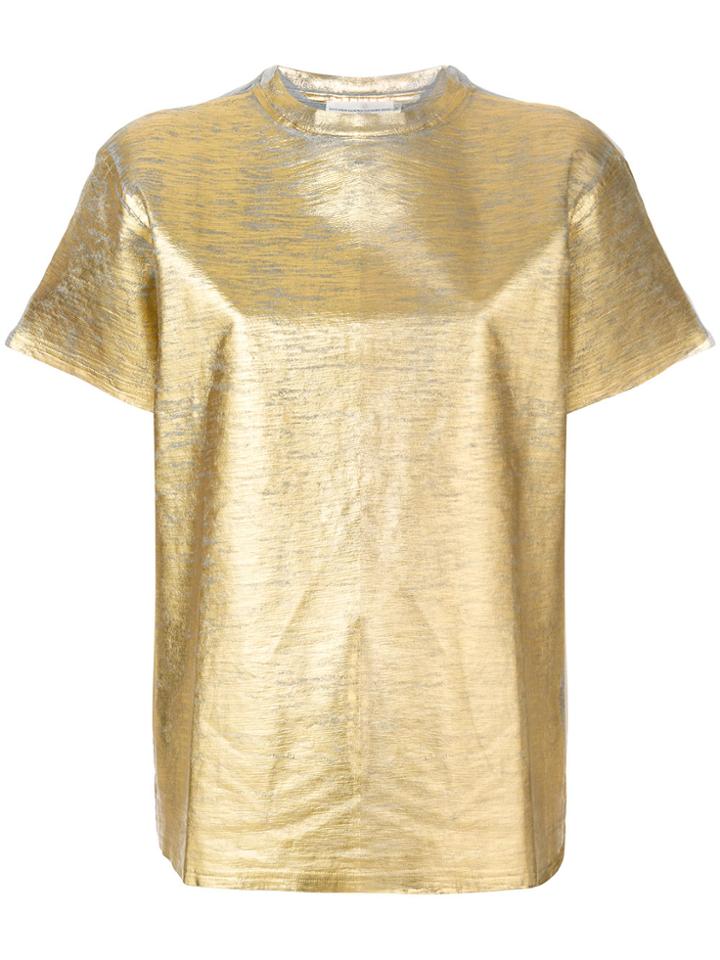 Golden Goose Deluxe Brand Metallic Distressed T-shirt
