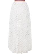Ermanno Scervino Polka Dot Maxi Skirt - White