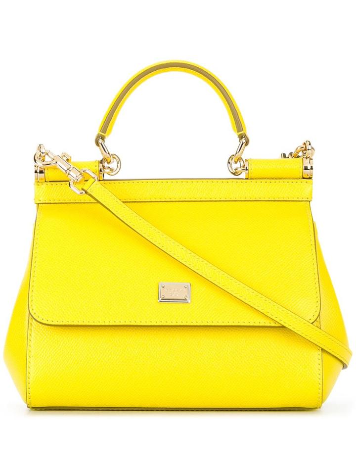 Dolce & Gabbana Small Sicily Shoulder Bag - Yellow & Orange