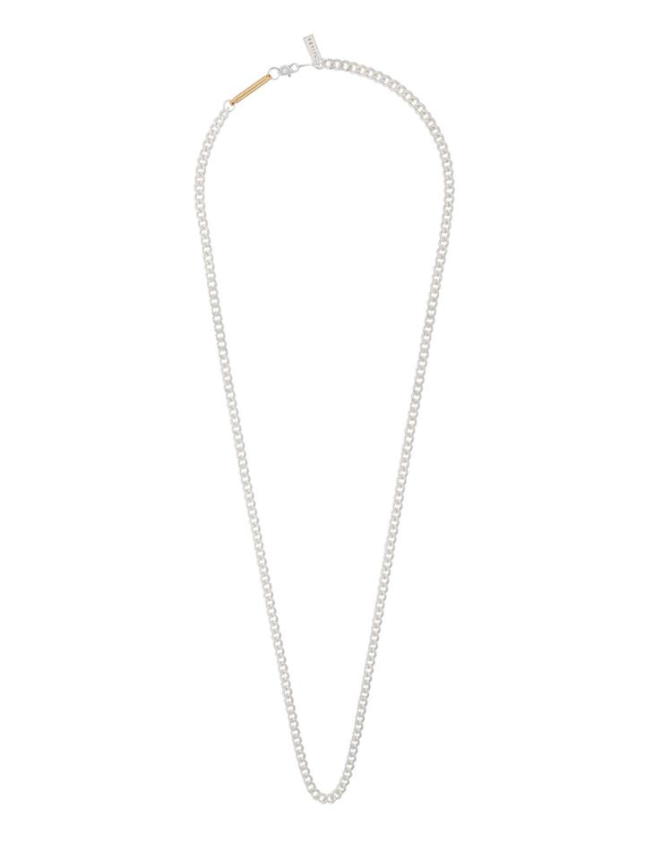 Jieda Long Chain Link Necklace - Metallic